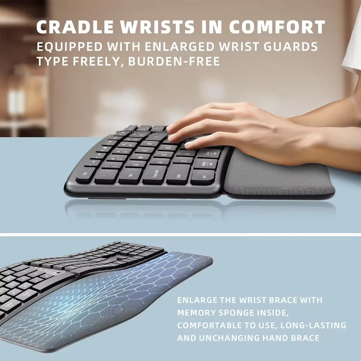 Novyra CurveType Ergonomic Keyboard